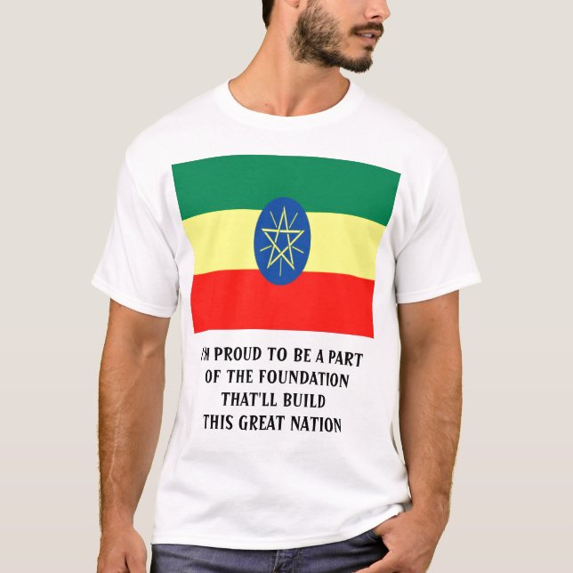 CAMISETA ORGULLOSO ETÍOPE (Anverso)