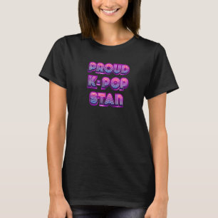 Camiseta Orgulloso fan premium de la música K Pop