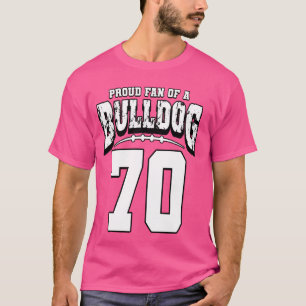 Camiseta Orgulloso fanático del fútbol americano de Bulldog