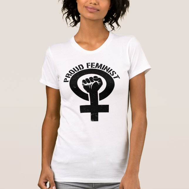 CAMISETA ORGULLOSO FEMINISTA (Anverso)