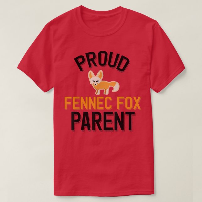 Camiseta Orgulloso Fennec Fo Parent (Diseño del anverso)