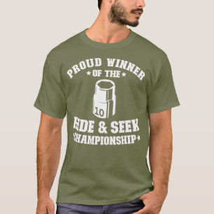 Camiseta Orgulloso Ganador Del Esconde De 10 mm
