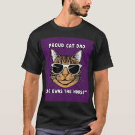 Camiseta Orgulloso Gato Papá Funny - Perfecto Día del Padre