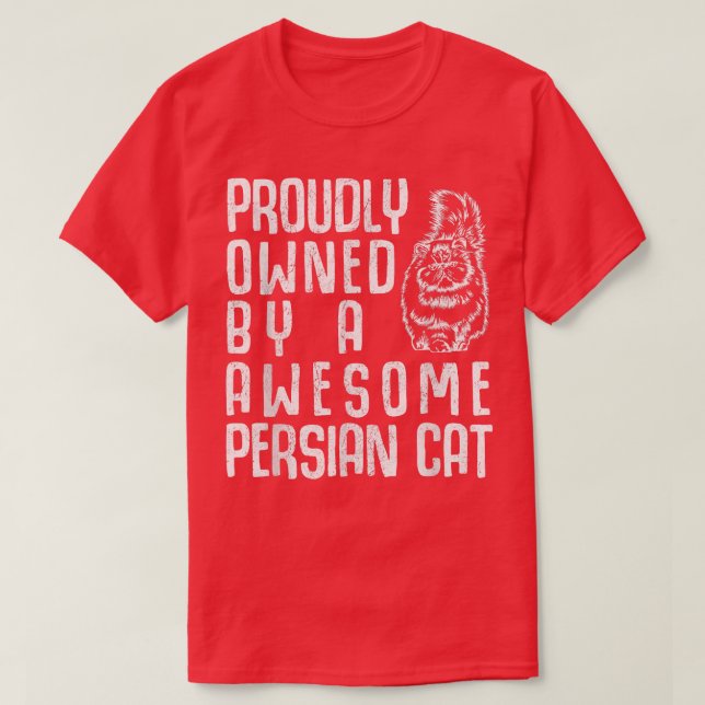 Camiseta Orgulloso gato persa (Diseño del anverso)