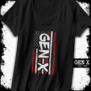 Camiseta Orgulloso General Xer Generación X Bandera America
