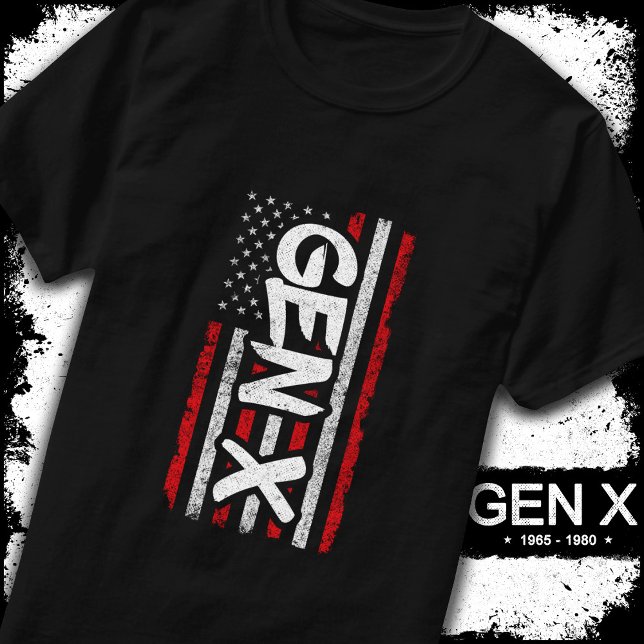 Camiseta Orgulloso General Xer Generación X Bandera America (Subido por el creador)