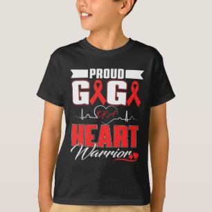 Camiseta Orgulloso Gigi De Un Guerrero Del Corazón Con Enfe