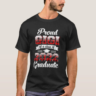 Camiseta Orgulloso Gigi De Una Clase De 2022 Graduado Red P
