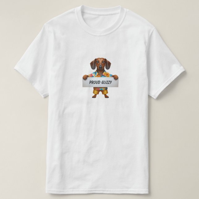 Camiseta Orgulloso Glizzy  (Diseño del anverso)