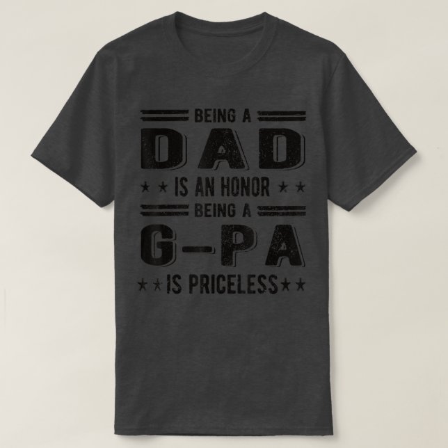 Camiseta Orgulloso GPa Best GPa Grandpa (Diseño del anverso)