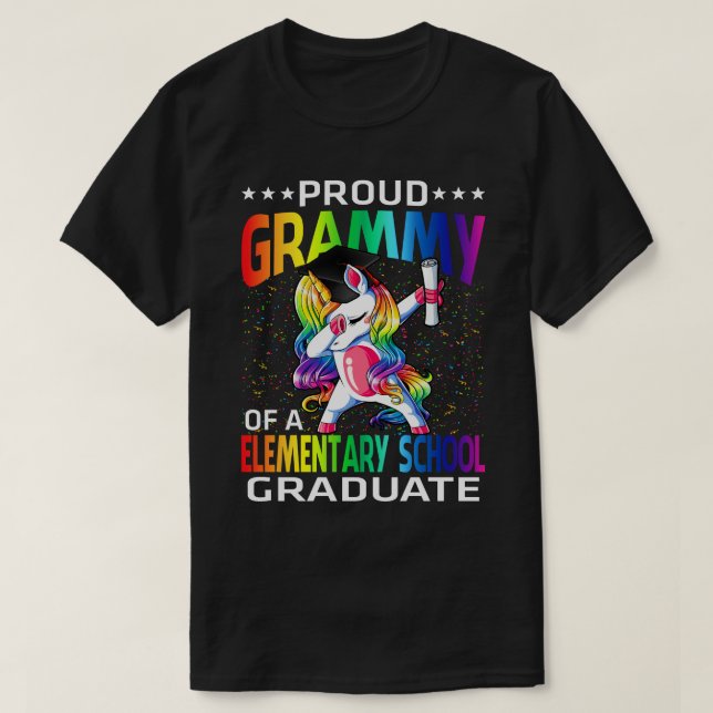 Camiseta Orgulloso Grammy De Un Graduado De La Escuela Prim (Diseño del anverso)