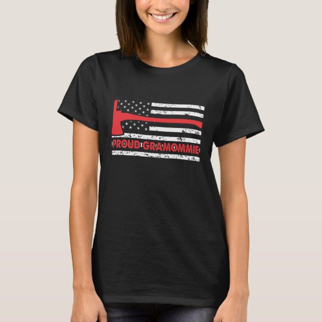 Camiseta Orgulloso Gramommie con bandera estadounidense y c (Anverso)