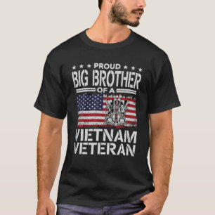 Camiseta Orgulloso Gran Hermano Vietnam Veterano Padres de 