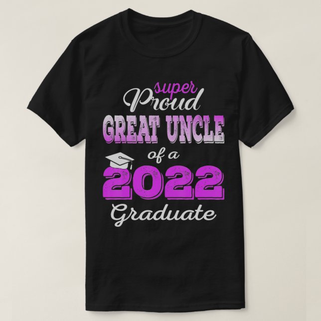Camiseta Orgulloso Gran Tío de Graduado 2022 Grado 2022 (Diseño del anverso)