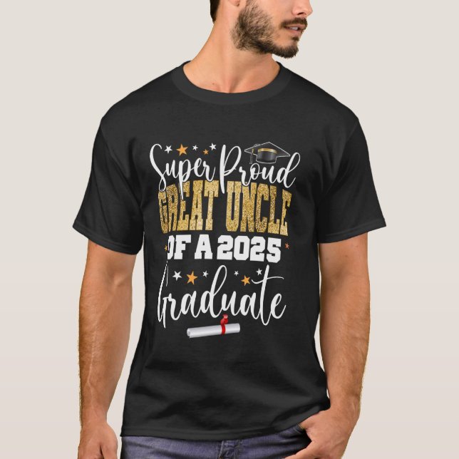 Camiseta Orgulloso Gran Tío De Un Graduado Superior De Clas (Anverso)