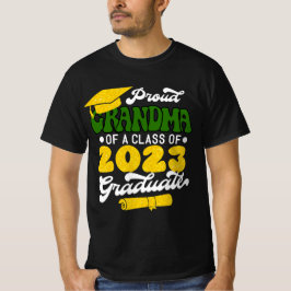 Camiseta Orgulloso GRANDMA de una clase de oro graduado 202