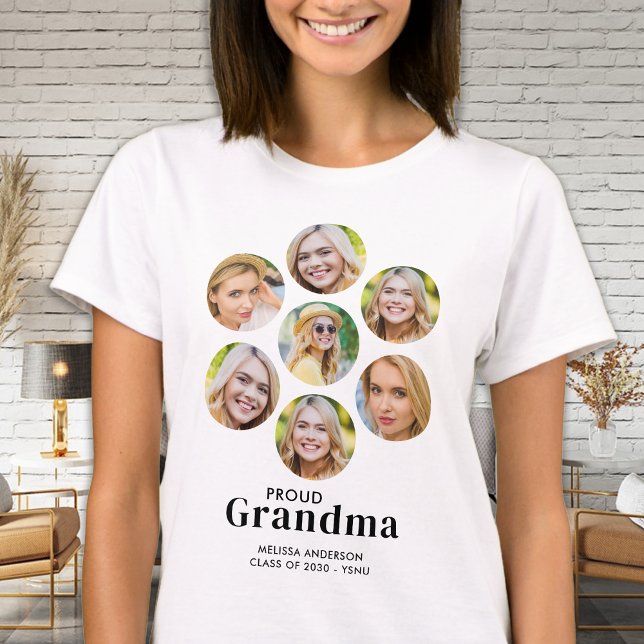 Camiseta Orgulloso GRANDMA Personalizado 7 Graduación de Co (Subido por el creador)
