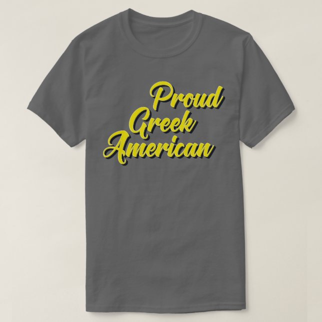 Camiseta Orgulloso griego-americano (Diseño del anverso)