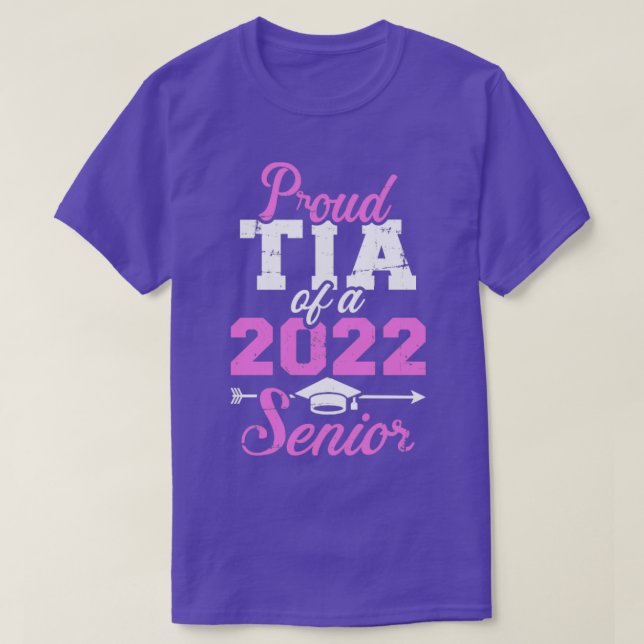 Camiseta Orgulloso grupo de graduados superiores de 2022 (Diseño del anverso)