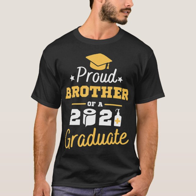 Camiseta Orgulloso Hermano 2021 Hombres Niñez Familia De Gr (Anverso)