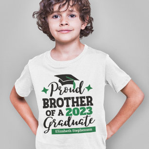Camiseta Orgulloso Hermano 2022 de graduación de nombre ver