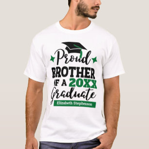 Camiseta Orgulloso Hermano 2022 nombre de la gorra verde ne