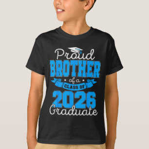Camiseta Orgulloso Hermano Clase 2026 Graduado Arte Gráfico