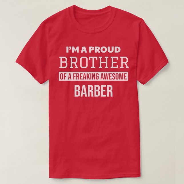 Camiseta Orgulloso hermano de Barber (Diseño del anverso)