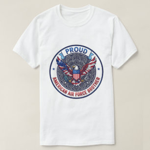 Camiseta Orgulloso hermano de la Fuerza Aérea estadounidens