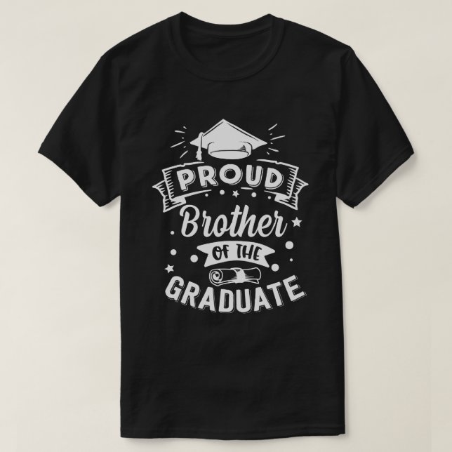 Camiseta Orgulloso HERMANO De La Graduación (Diseño del anverso)