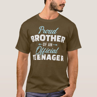 Camiseta Orgulloso hermano de un adolescente de 13 años