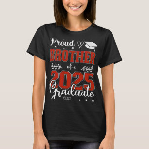 Camiseta Orgulloso Hermano De Un Graduado De 2025 De Cl