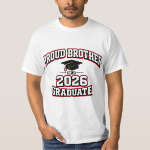 Camiseta Orgulloso Hermano De Un Graduado De 2026 Varsity