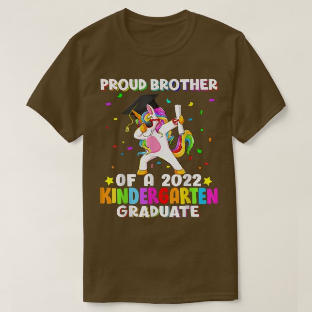 Camiseta Orgulloso Hermano De Un Graduado De Jardín De Niño (Diseño del anverso)