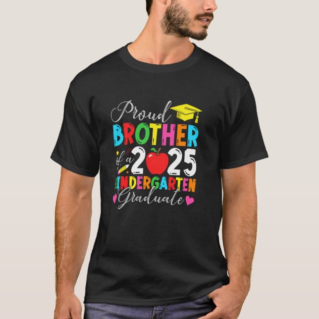 Camiseta Orgulloso Hermano De Un Graduado De Jardín De Niño (Anverso)