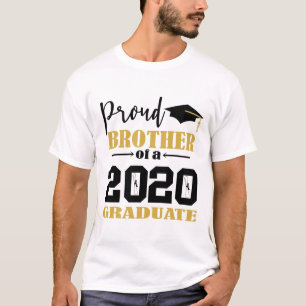 Camiseta Orgulloso hermano de un graduado en 2020