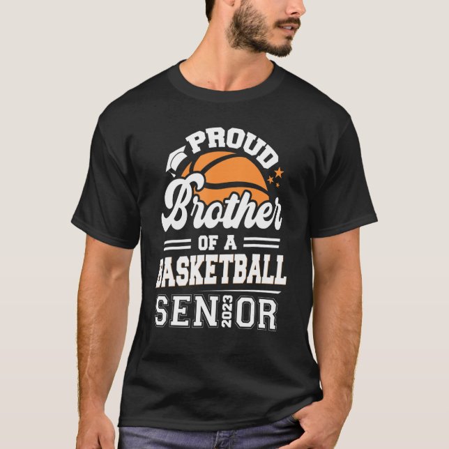Camiseta Orgulloso Hermano De Un Graduado Superior De Balon (Anverso)