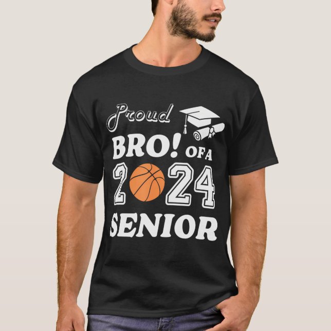 Camiseta Orgulloso Hermano De Un Graduado Superior De Balon (Anverso)