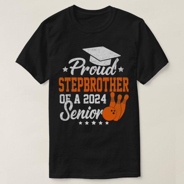 Camiseta Orgulloso Hermano De Un Graduado Superior De Bowli (Diseño del anverso)