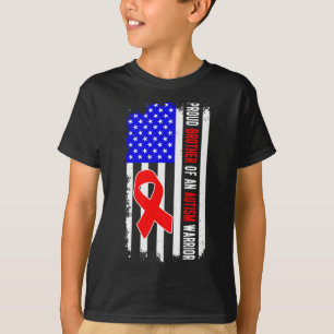 Camiseta Orgulloso Hermano De Un Guerrero Del Autismo, Conc