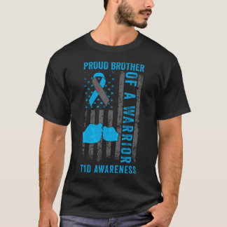 Camiseta Orgulloso Hermano De Un Guerrero Del T1D Diabetes