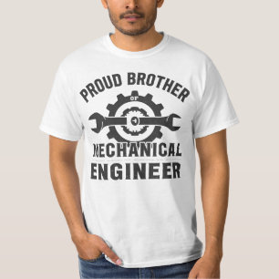 Camiseta Orgulloso hermano de un ingeniero mecánico