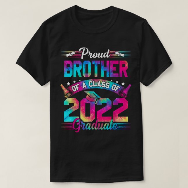Camiseta Orgulloso Hermano De Un Senior De Graduación De 20 (Diseño del anverso)