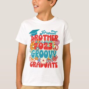 Camiseta Orgulloso HERMANO de una clase de 2023 Graduado Re