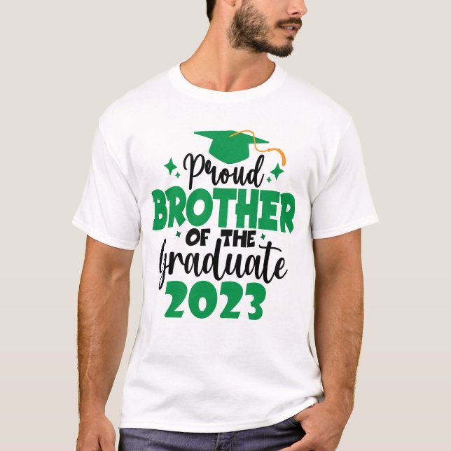 Camiseta Orgulloso HERMANO de una clase de diversión de gra (Anverso)
