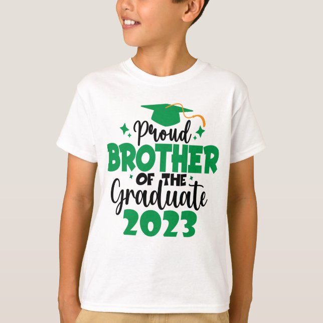 Camiseta Orgulloso HERMANO de una clase de diversión de gra (Anverso)