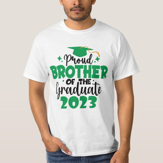 Camiseta Orgulloso HERMANO de una clase de diversión de gra (Anverso)