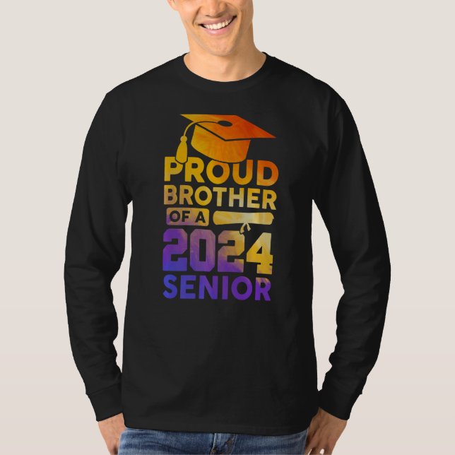 Camiseta Orgulloso Hermano De Una Clase Superior De 2024 De (Anverso)