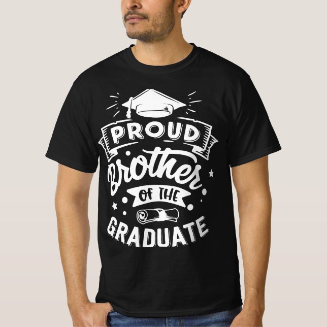 Camiseta Orgulloso hermano del graduado -Celebración (Anverso)