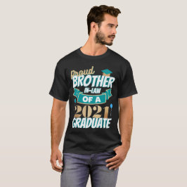 Camiseta Orgulloso hermano en la ley de un graduado de 2021